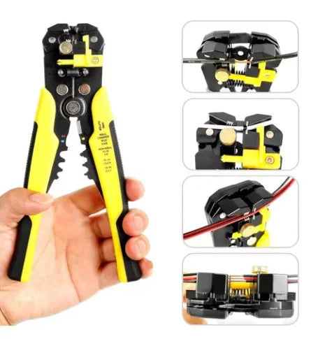 Alicate automático Decapper Crimper alicate eletricista tiras de fio Decaster de fio automático 5 em 1-